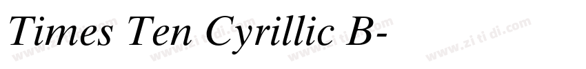 Times Ten Cyrillic B字体转换